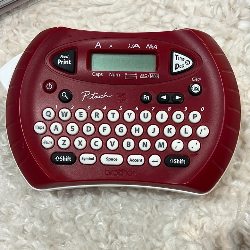 Brother P-Touch Label Maker - Deep Red